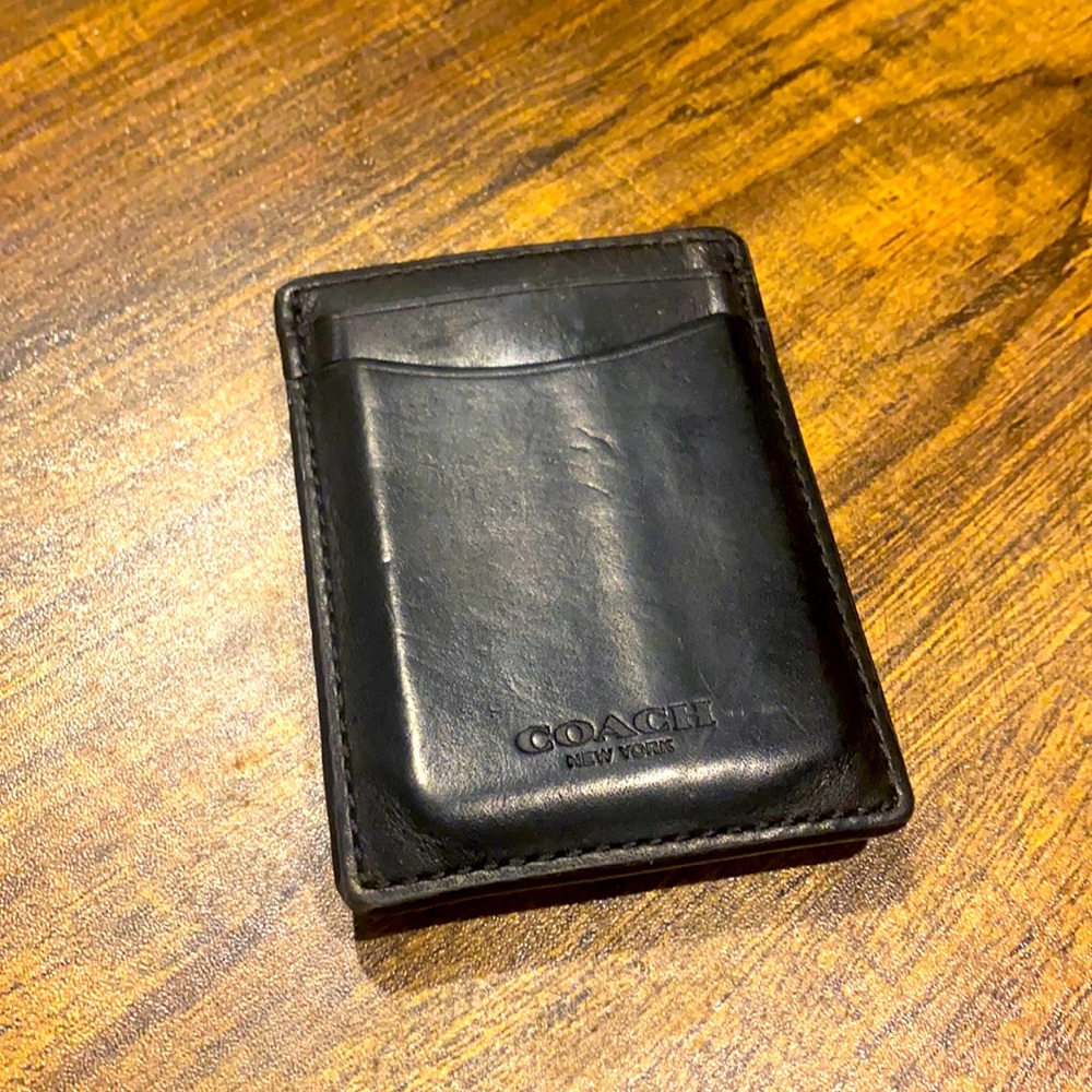 Coach money clip / wallet